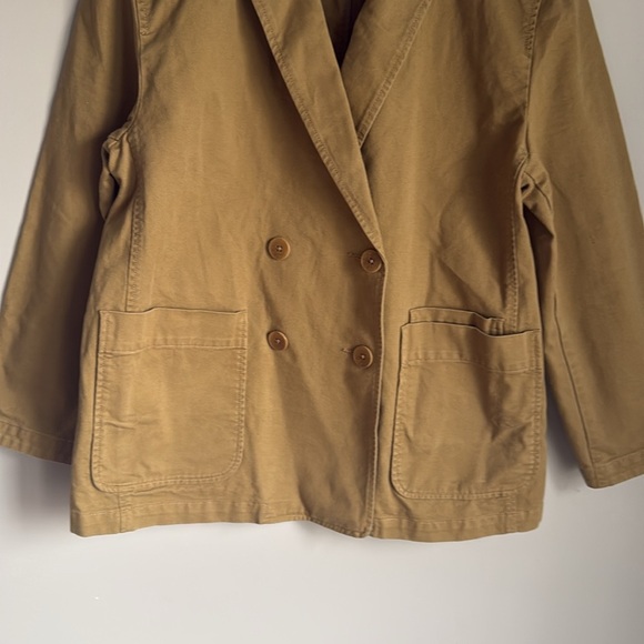 MADEWELL Women’s Dark Khaki Crossover Blazer Jacket in Regenerative Chino large - Picture 5 of 12